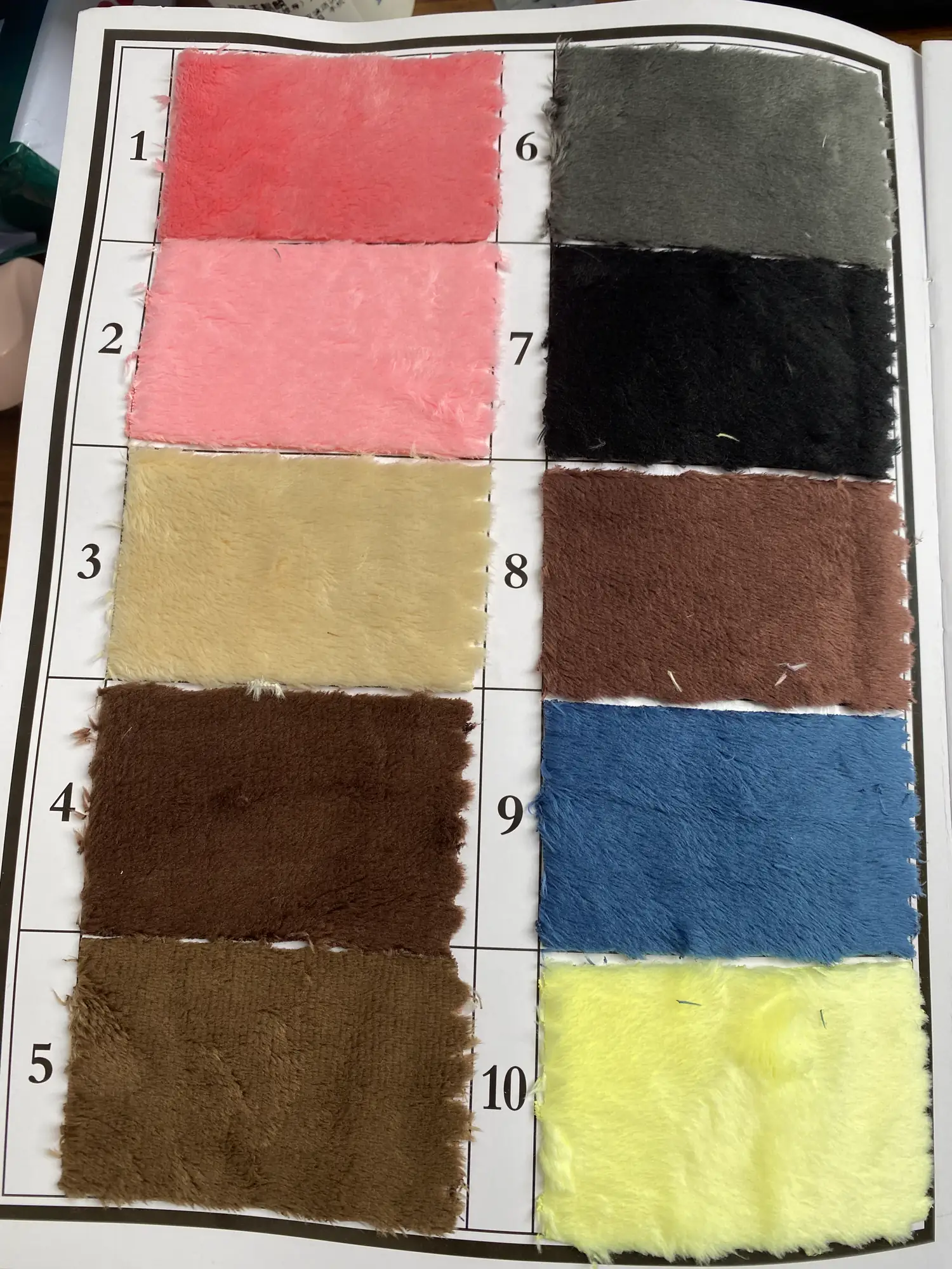 Jialun 5 mm Plush color card preview