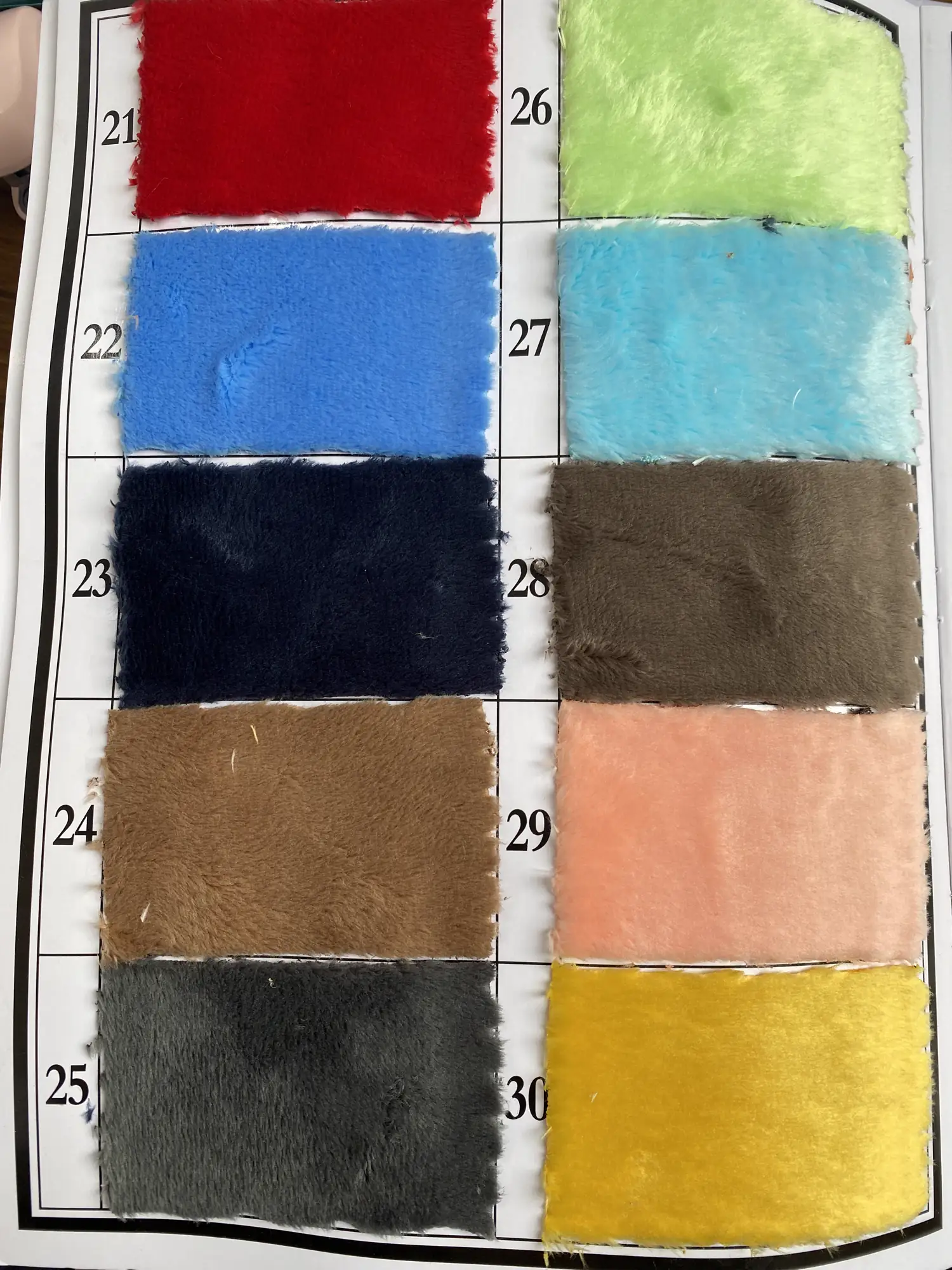 Jialun 5 mm Plush - Jialun 5 mm Plush colors 21-30