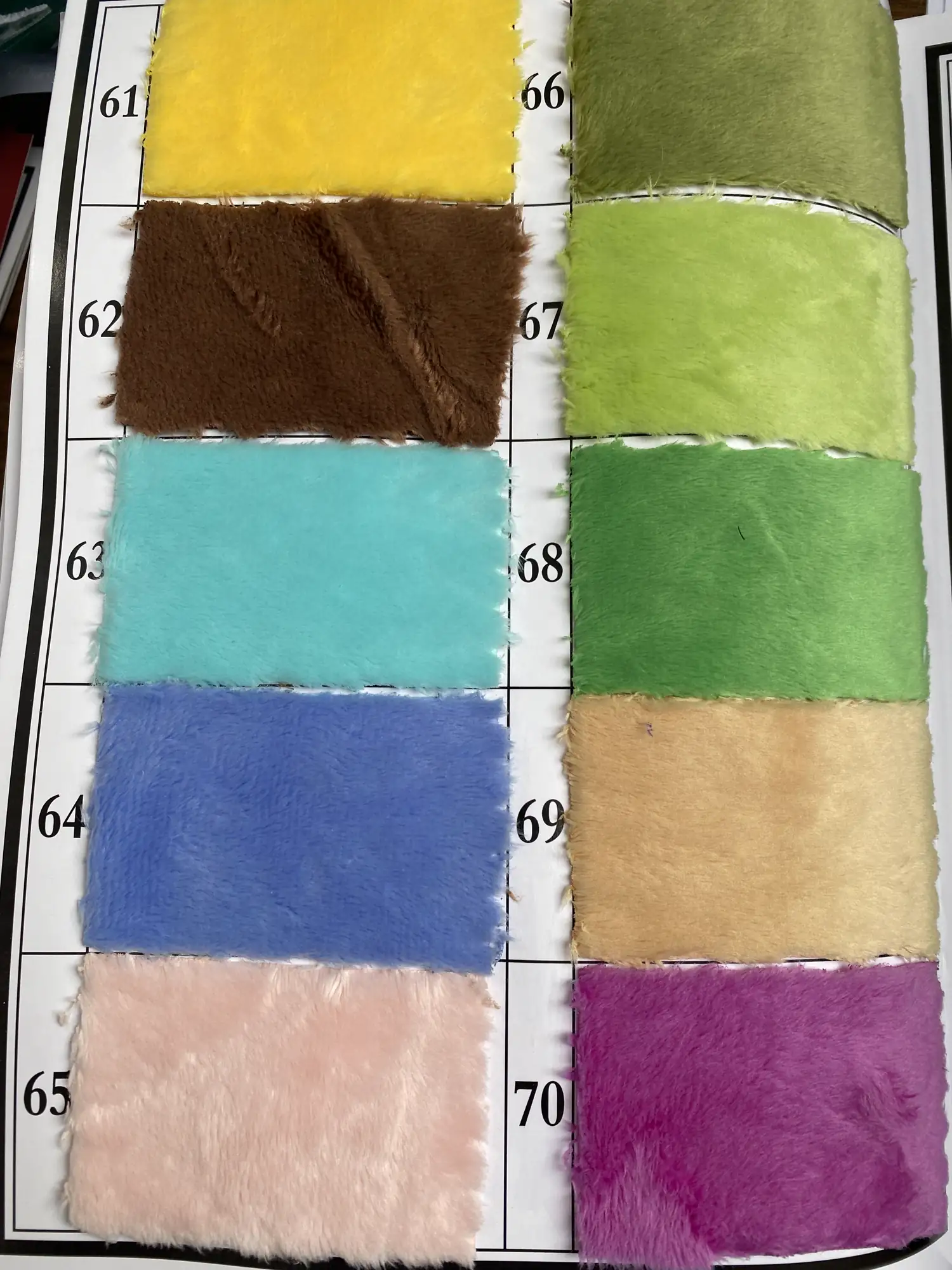 Jialun 5 mm Plush - Jialun 5 mm Plush colors 61-70