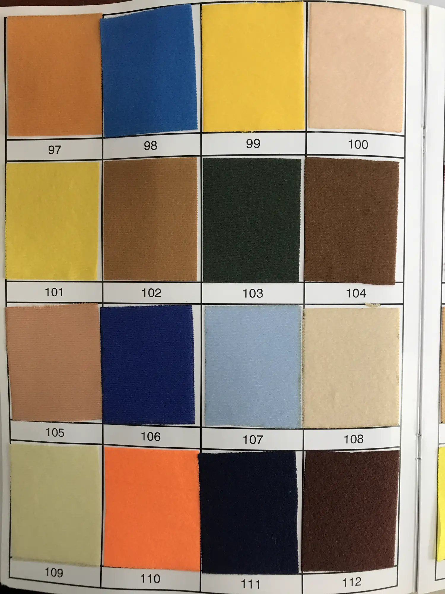 Tianzhu Nylon Velour - Tianzhu Nylon Velour colors 97-112