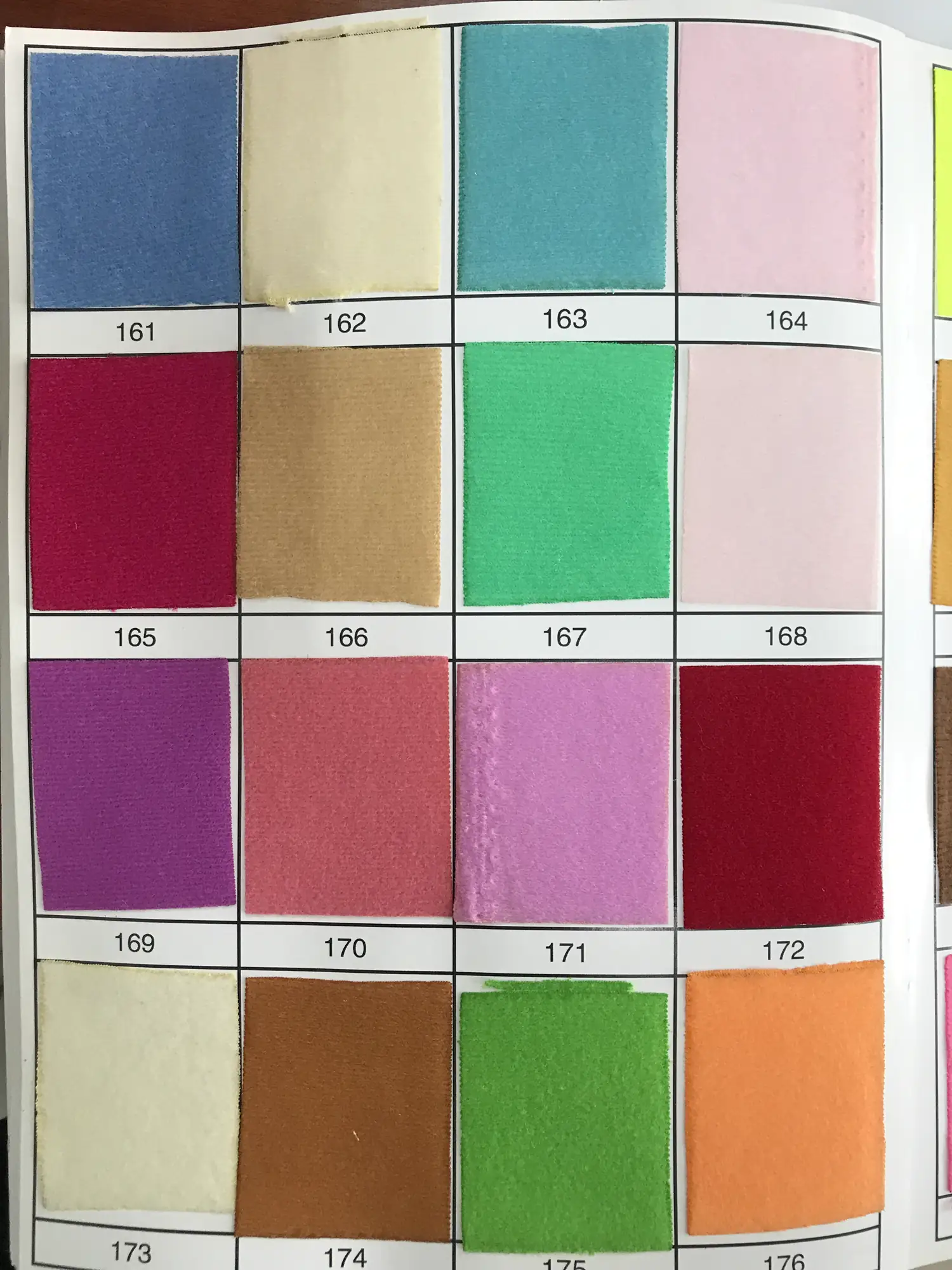 Tianzhu Nylon Velour - Tianzhu Nylon Velour colors 161-176